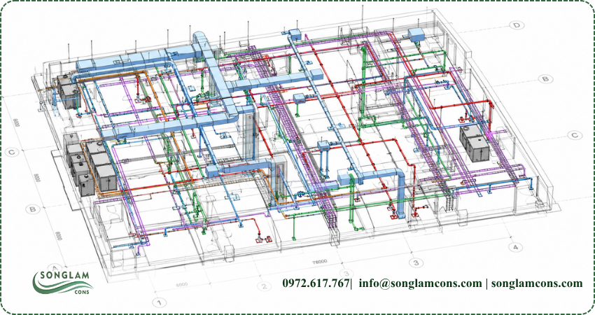 Bản vẽ hệ thống cơ điện MEP