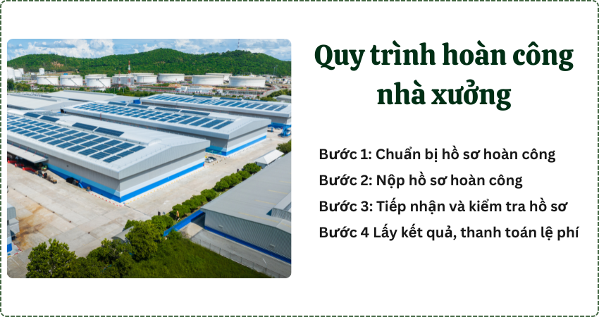 Quy trình thực hiện hoàn công nhà xưởng