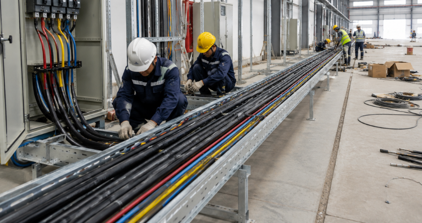 Thi công hệ thống cáp nguồn tổng
