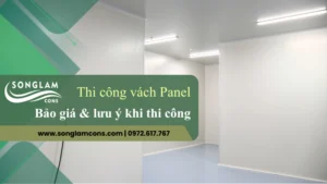 Thi công vách Panel nhà xưởng