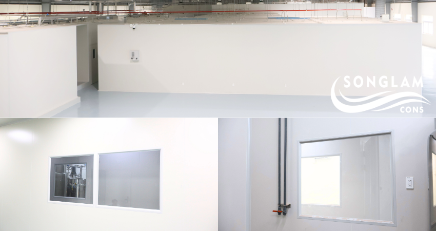 Văn phòng trong nhà xưởng bằng vách Panel