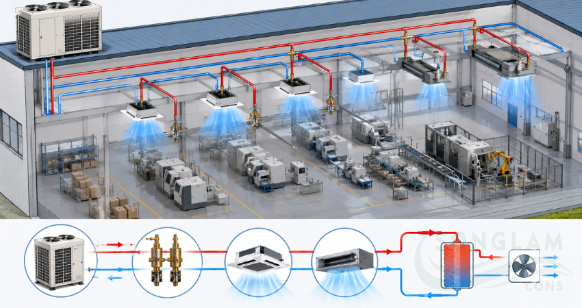 VRF trong công trình công nghiệp