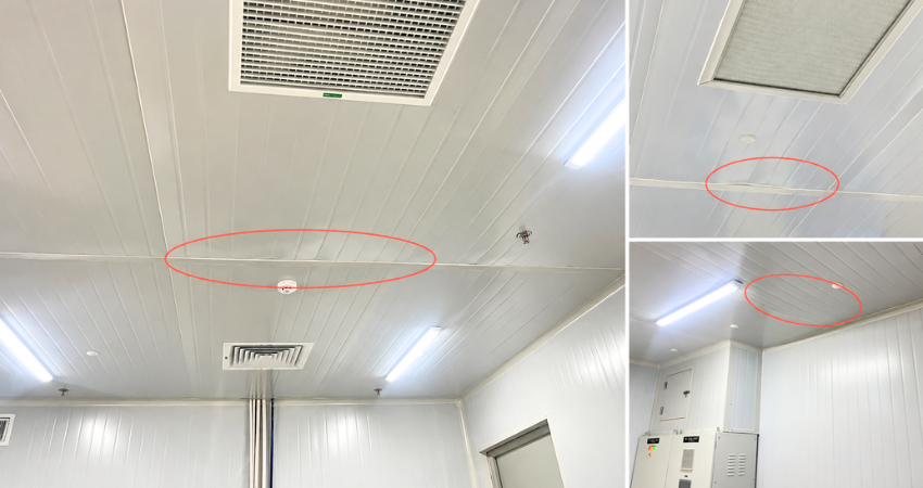 Trần panel bị võng, xệ